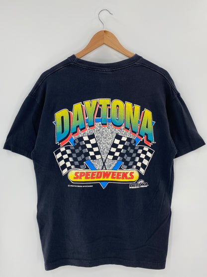 90’s DAYTONA Made in USA Size L Racing-T-Shirt / k5051