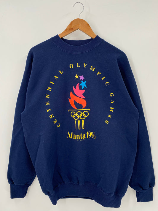 1996' ATLANTA OLYMPICS Made in USA Size L Vintage Sweat-Shirt / K4616