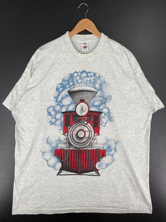 .1993 STEAM TRAIN Made in USA Size XXL Vintage T-Shirt / E6465T