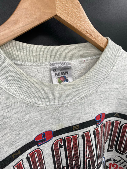 1993 CHICAGO BULLS Made in USA Size XL Vintage NBA Sweat-shirt / K5447