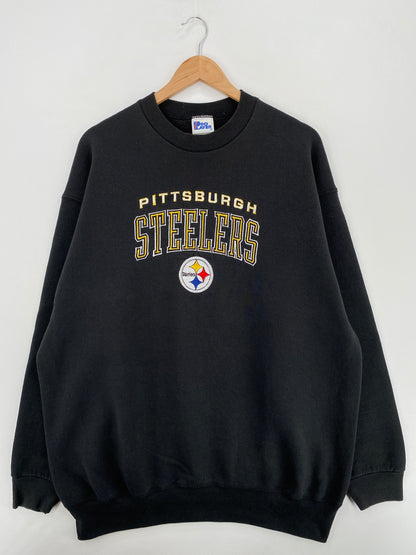 90's PITTSBURGH STEELERS Made in USA Size XXL Vintage NFL Sweat-Shirt/ A5729