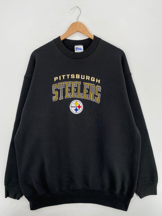 90's PITTSBURGH STEELERS Made in USA Size XXL Vintage NFL Sweat-Shirt/ A5729
