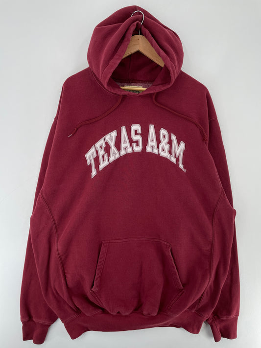Vintage TEXAS A&M Size XXL Vintage College Hoodie Sweat-Shirt / E6081S