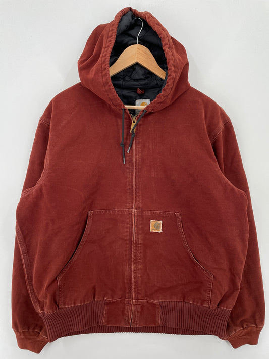 Vintage CARHARTT Size L Hoodie Duck Jacket / A7297
