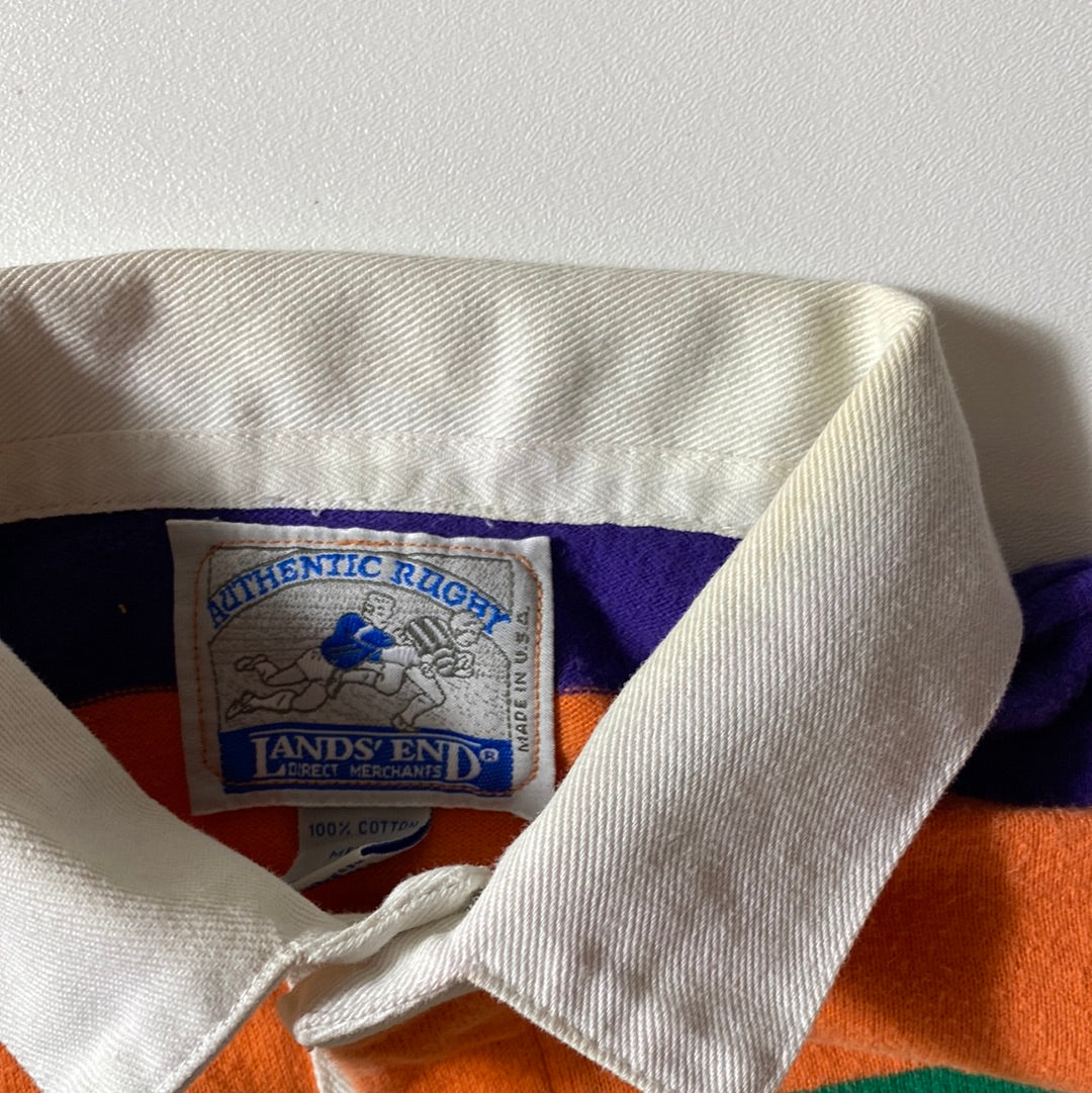 90’s LANDS’ END Made in USA Size L Rugby-Shirt / K8709