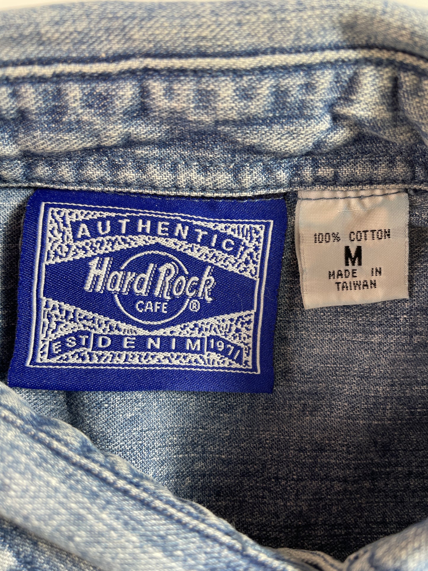 Vintage HARD ROCK CAFE Size M Button down Shirt / E5141B