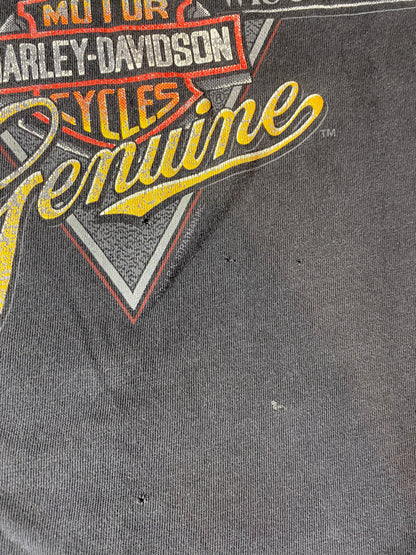 1987 HARLEY DAVIDSON Made in USA Size L Vintage T-Shirt / K4313