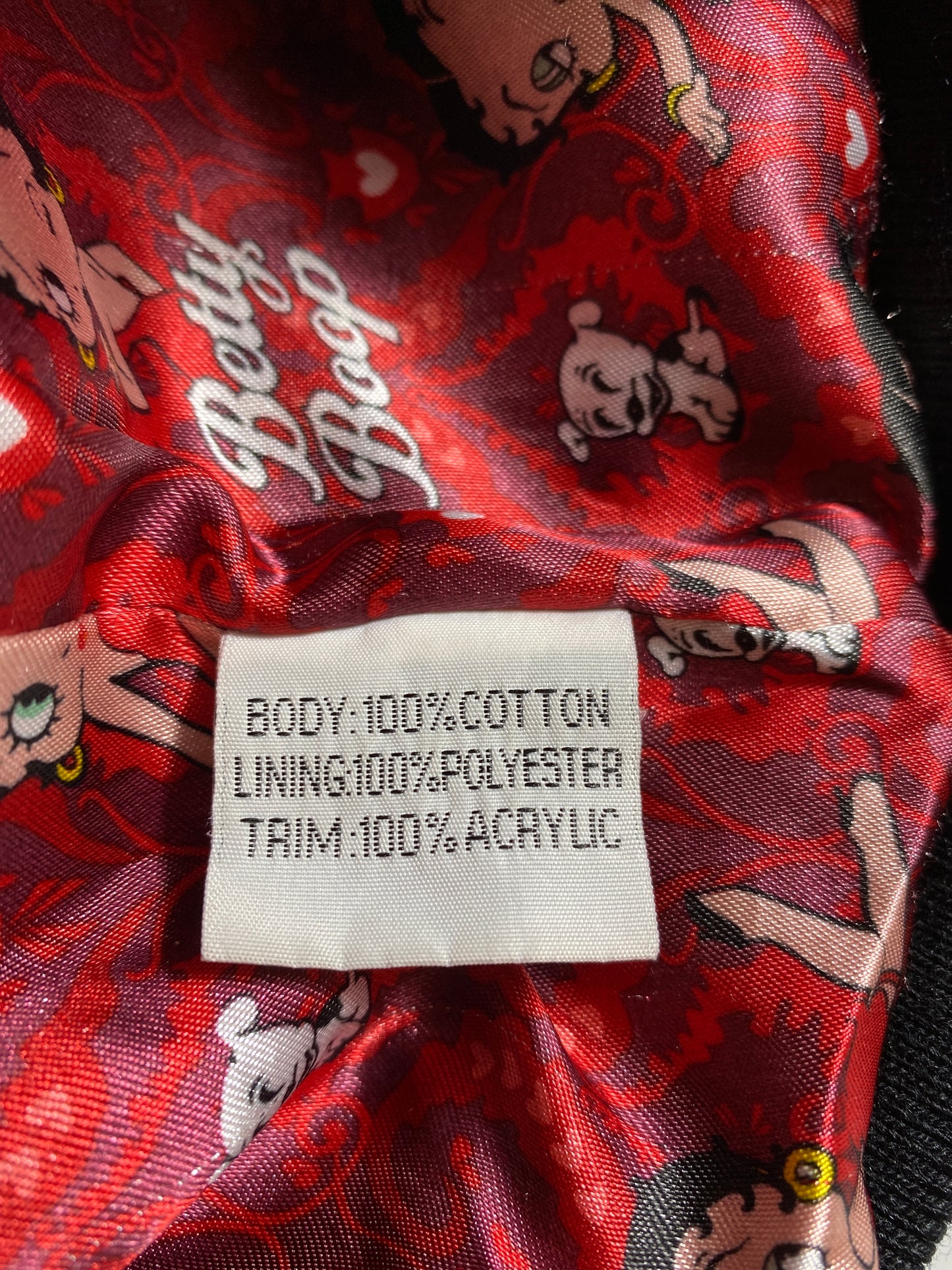 Vintage BETTY BOOP Size Ladies S Racing Jacket / K3675