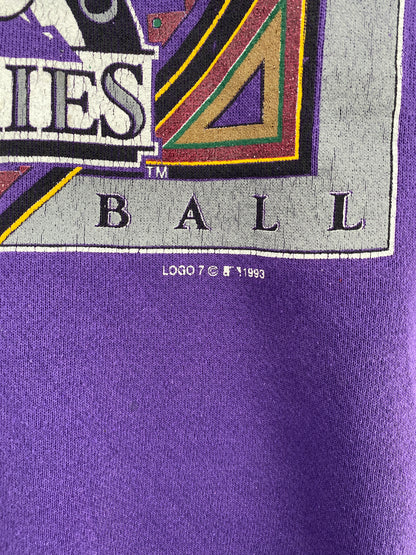 1993 COLORADO ROCKIES Size XL Vintage MLB Sweat-shirt / E314