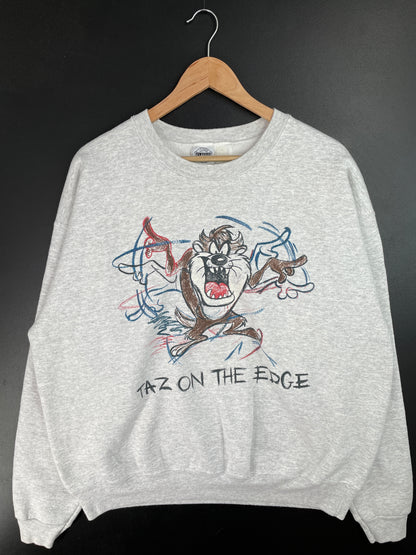 1994 LOONEY TUNES TAZ Made in USA Size XL Vintage Sweat-shirt / A9415
