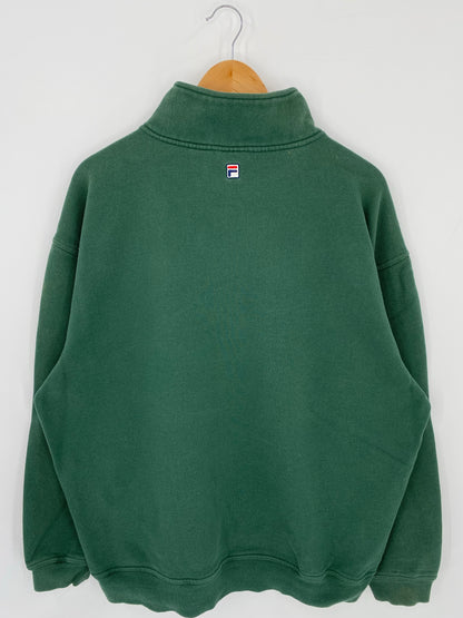 90’s FILA Size XXL Half Zip-up Sweat-shirt/ K7424