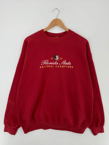 1999 FLORIDA STATE Size L Vintage College Sweat-shirt / A9959