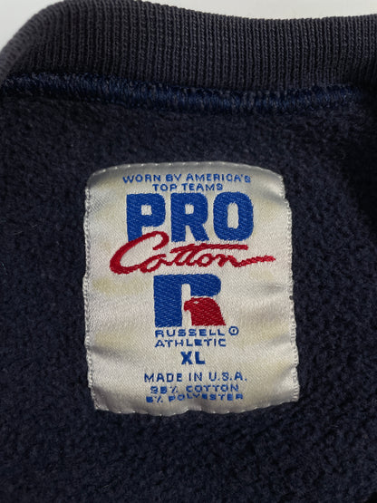 90's RUSSELL x BLOCK ISLAND Made in USA Size XL Vintage College Sweat-Shirt / E4075S