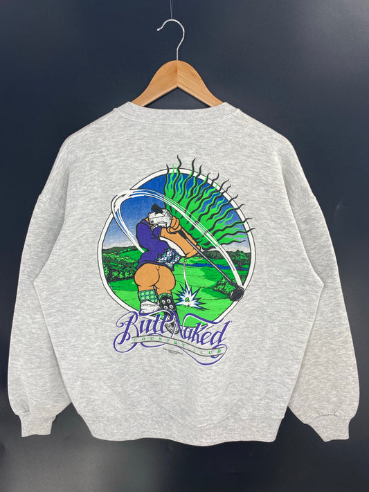 90's BUTT NAKED COUNTRY CLUB Made in USA Size XL Vintage Sweat-shirt / K7654