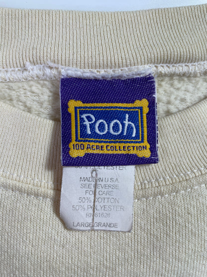00’ DISNEY WINNIE THE POOH Made in USA Size L Vintage Sweat-Shirt / E6034S