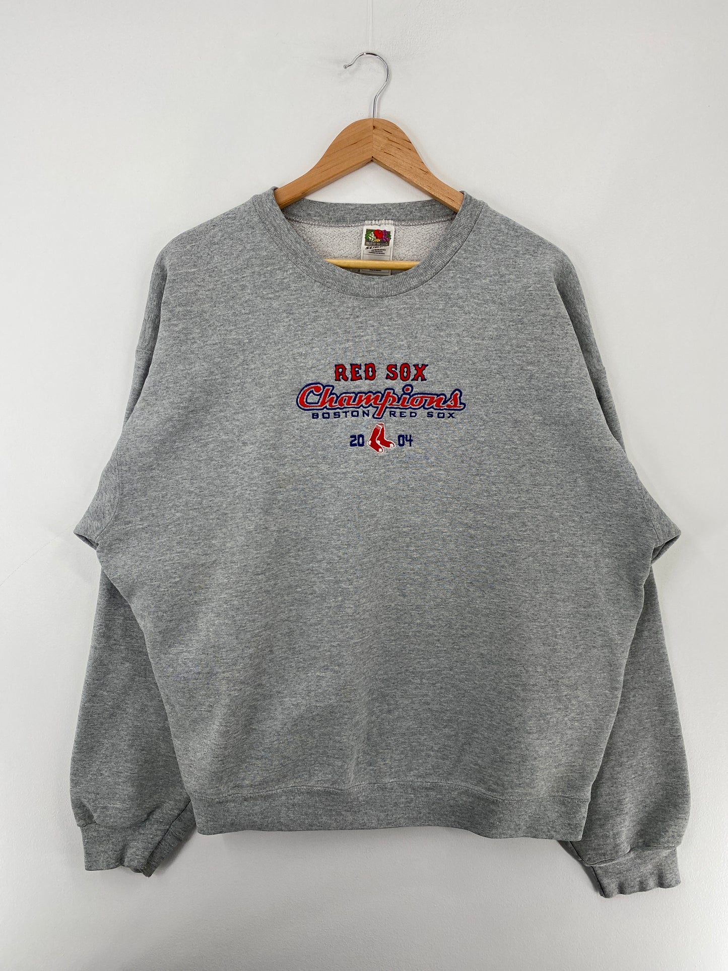 2004 BOSTON REDSOX Size XL Vintage MLB Sweat-shirt / E5108S