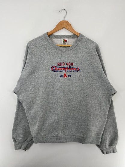 2004 BOSTON REDSOX Size XL Vintage MLB Sweat-shirt / E5108S