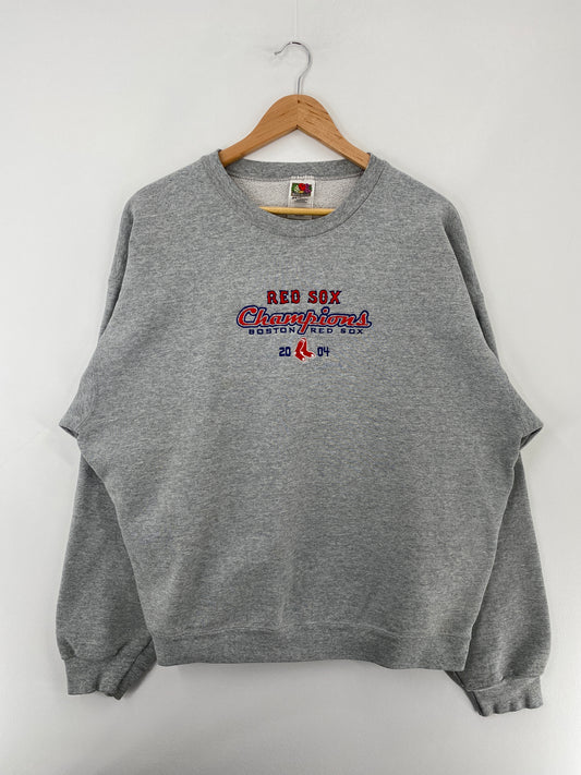 2004 BOSTON REDSOX Size XL Vintage MLB Sweat-shirt / E5108S