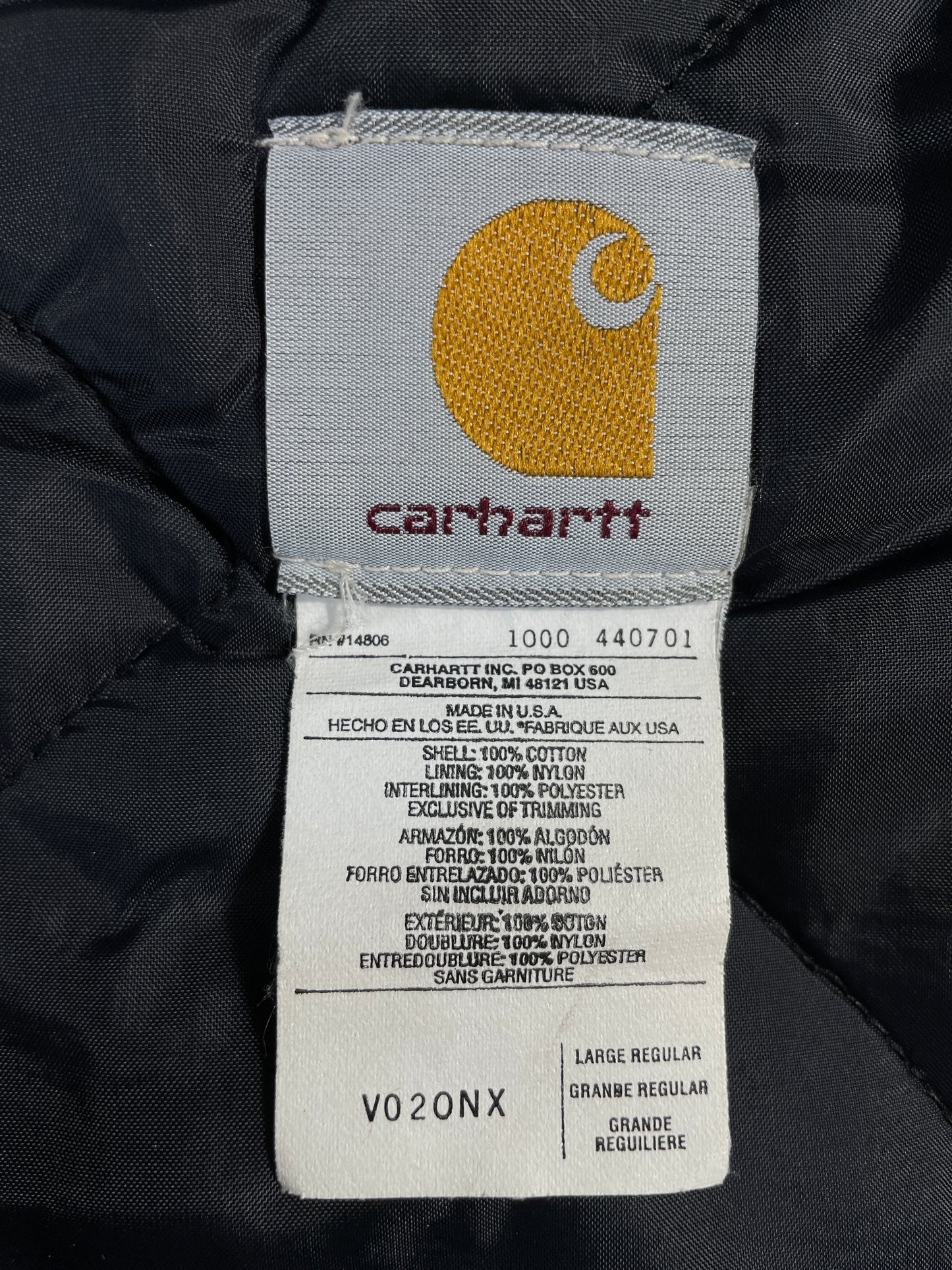 Vintage CARHARTT Made in USA Size L Duck Vest / A8050