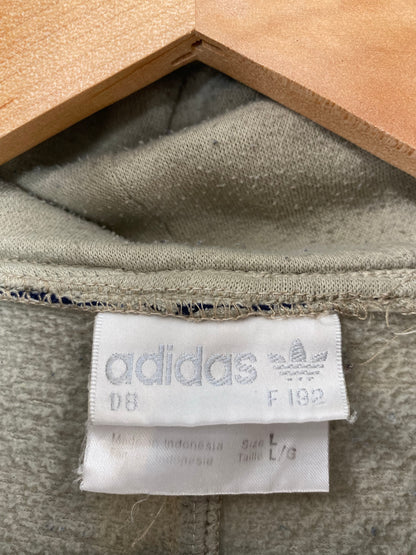 90's ADIDAS Size L Vintage Hoodie Sweat-shirt / K5935