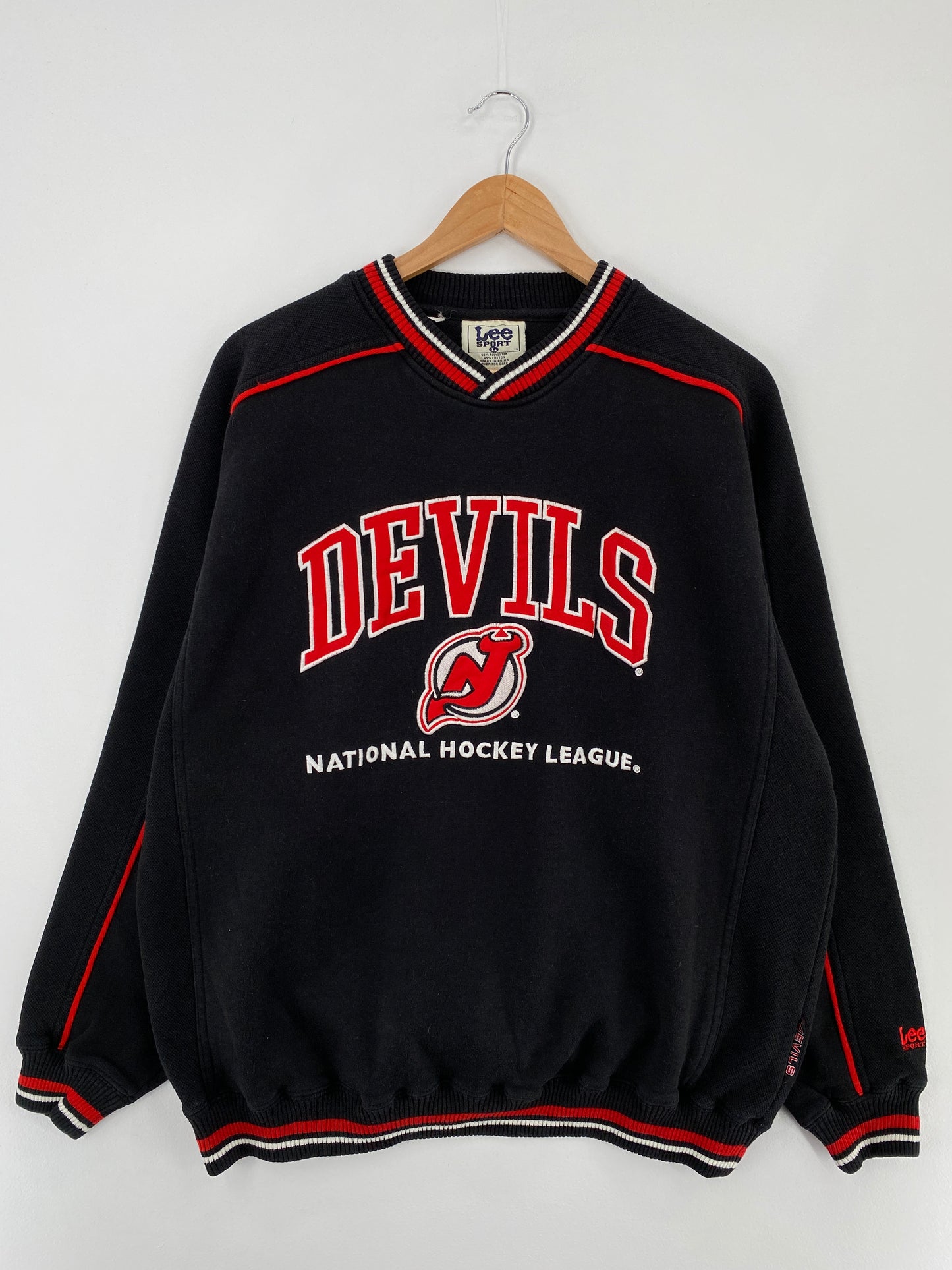 Vintage NEW JERSEY DEVILS Size L NHL Sweat-shirt / E233
