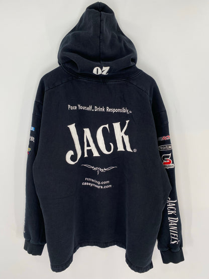 Vintage NASCAR JACK DANIEL'S x CLINT BOWYER Size XXXL Vintage Racing Sweat-shirt / K8721