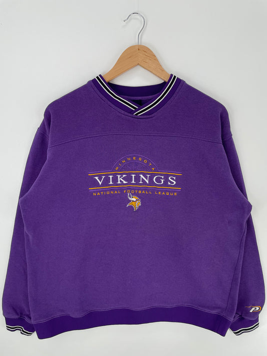 Vintage MINNESOTA VIKINGS Size XL NFL Sweat-shirt / A737