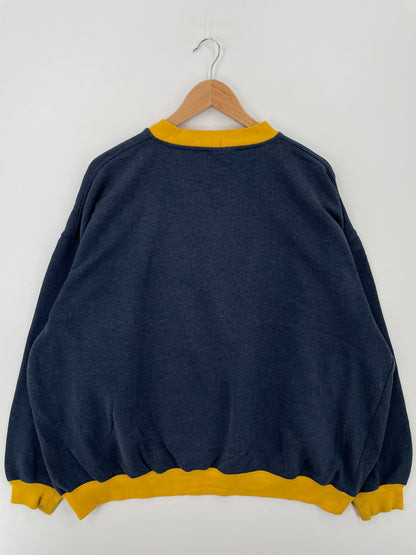 90’s MICHIGAN WOLVERINES Size Approx.XXL Vintage College Sweat-shirt / A6926