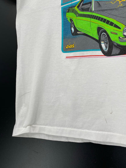 90’s DODGE THUNDER LIGHTNING Made in USA Size XL Racing T-Shirt / K4780
