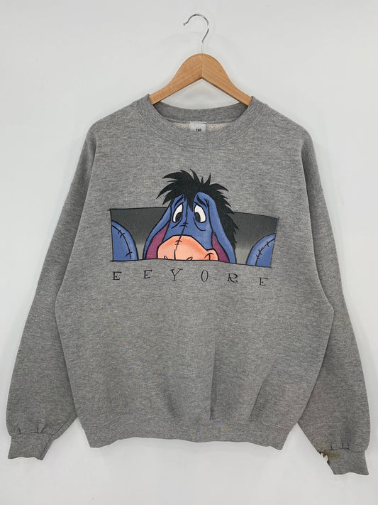 00' DISNEY EEYORE Made in USA Size XL Vintage Sweat-shirt / A8293