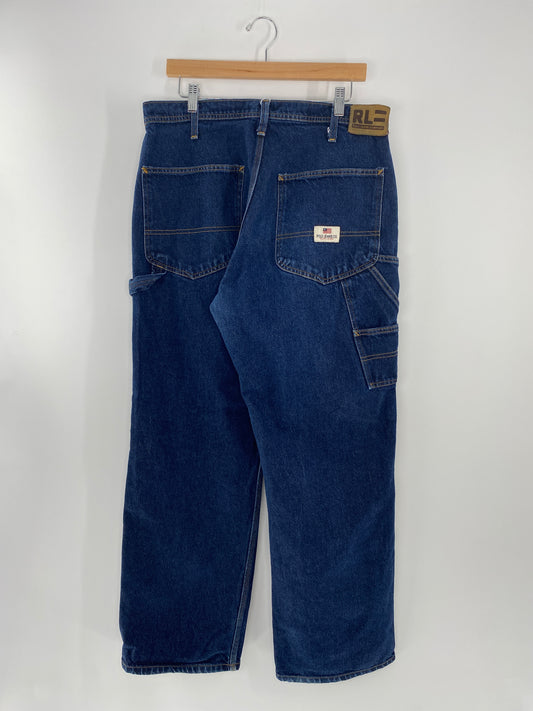 .Vintage POLO JEANS RALPH LAUREN Size W34xL30 Vintage Denim Pants / A9062