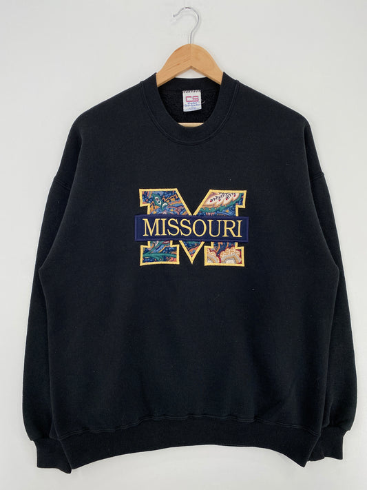 90's MISSOURI Made in USA Size XL Vintage College Sweat-shirt / A4323