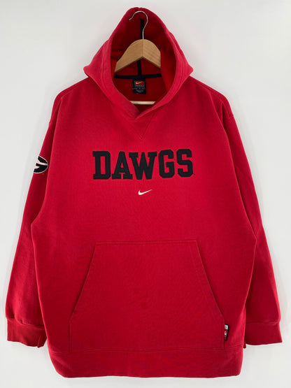 00' NIKE UNIVERSITY OF GEORGIA Size M Vintage Hoodie Sweat-Shirt / K5752