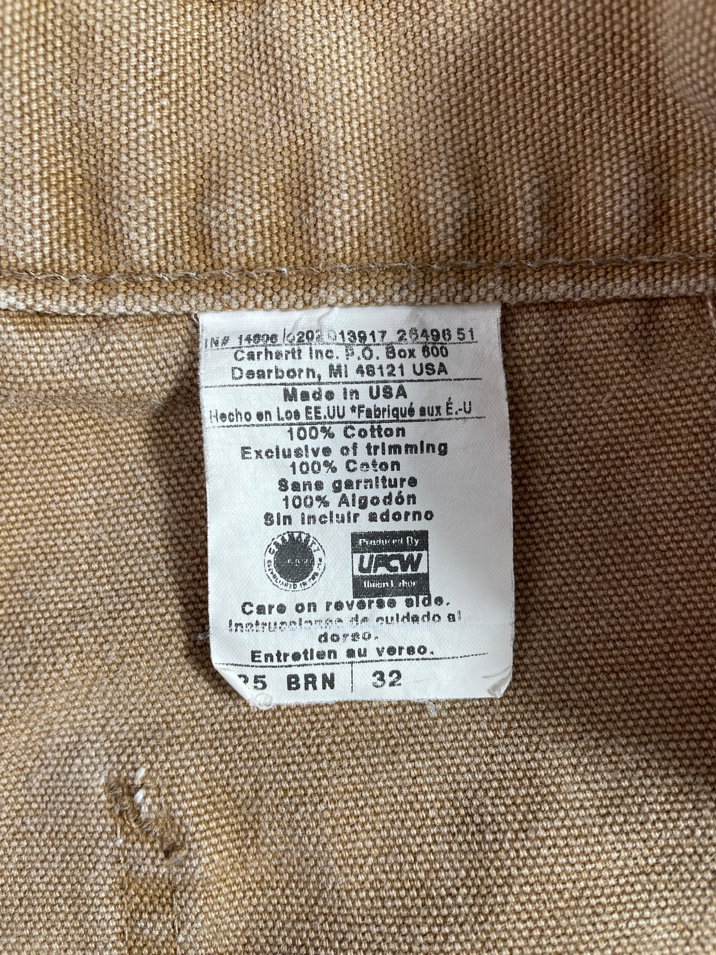Vintage CARHARTT Made in USA Size W30xL7.5 Duck Shorts / A4276