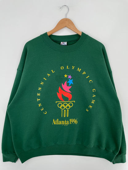 1992 CHAMPION x ATLANTA OLYMPIC Made in USA Size XXL Vintage Sweat-Shirt / E4838S