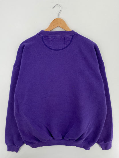 90’s NORTHWESTERN UNIVERSITY Size Approx.XL Vintage College Sweat-Shirts / A4713