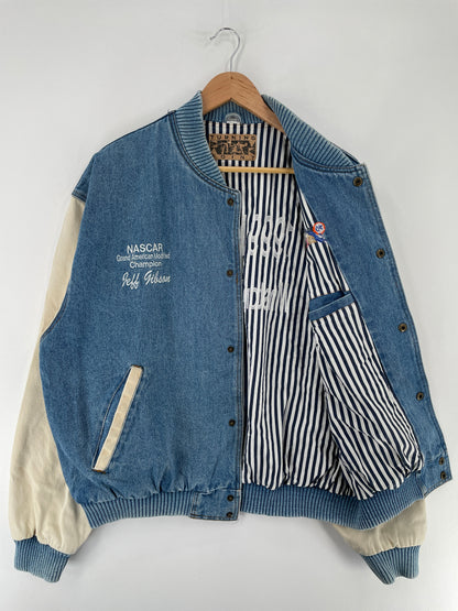 1999 NASCAR Size XL Vintage Racing Denim Jacket / E6058J