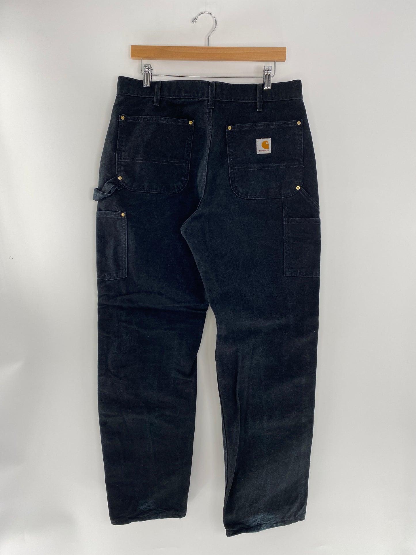 Vintage CARHARTT Size W34xL30 Made in USA Double Knee Duck Pants / E243