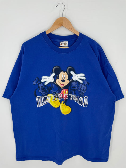 00' DISNEY MICKEY Size XL Vintage T-Shirt / E945