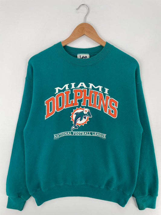 1998 MIAMI DOLPHINS Made in USA Size XL Vintage NFL Sweat-Shirt / A9855