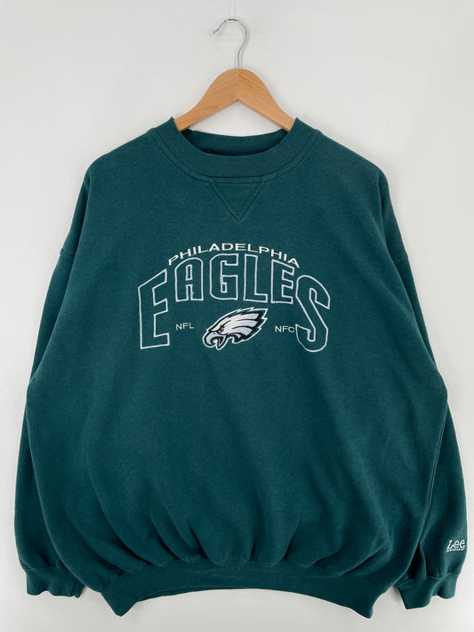90's PHILADELPHIA EAGLES Size XXL Vintage NFL Sweat-shirt / E2989S