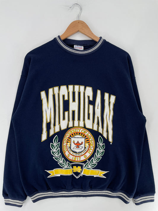 90's UNIVERSITY OF MICHIGAN Made in USA Size XL Vintage College Sweat-shirt / E5740S