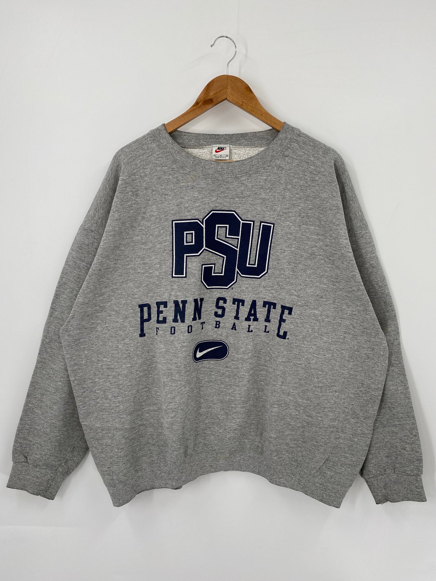 90's NIKE PENN STATE FOOTBALL Made in USA Size XL Vintage Sweat-Shirts / K4331