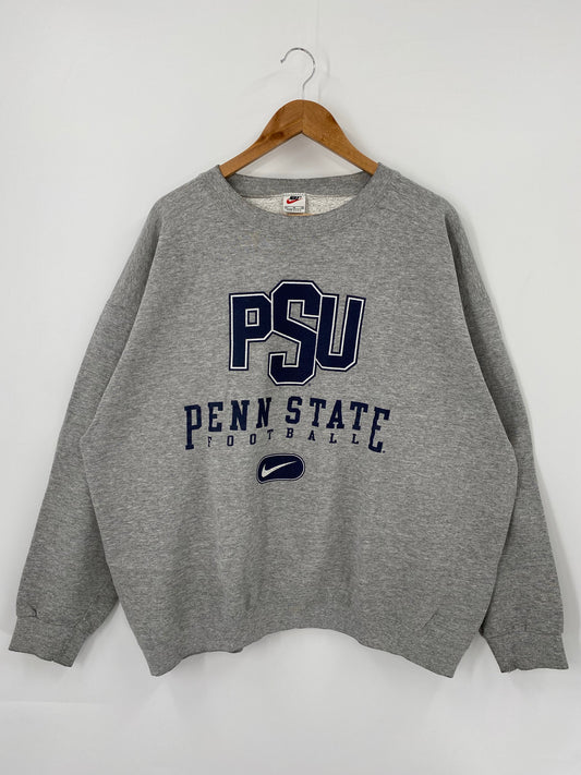 90's NIKE PENN STATE FOOTBALL Made in USA Size XL Vintage Sweat-Shirts / K4331