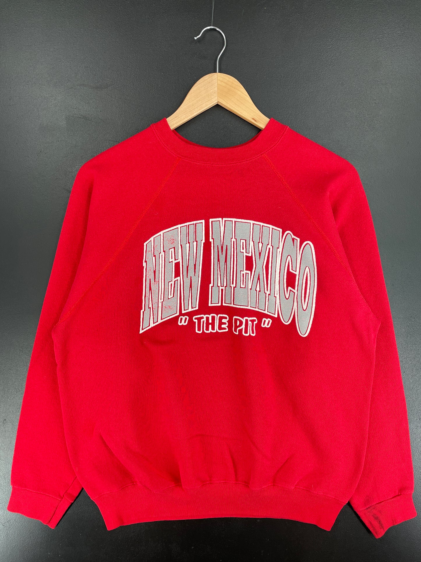90's NEW MEXICO Made in USA Size L Vintage College Sweat-Shirt / E3573S