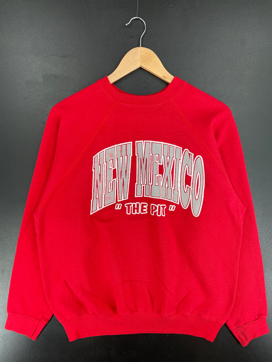 90's NEW MEXICO Made in USA Size L Vintage College Sweat-Shirt / E3573S