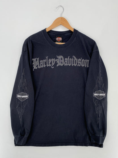 2007 HARLEY DAVIDSON  Made in USA Size XL Long Sleeve Vintage T-Shirt / A9940