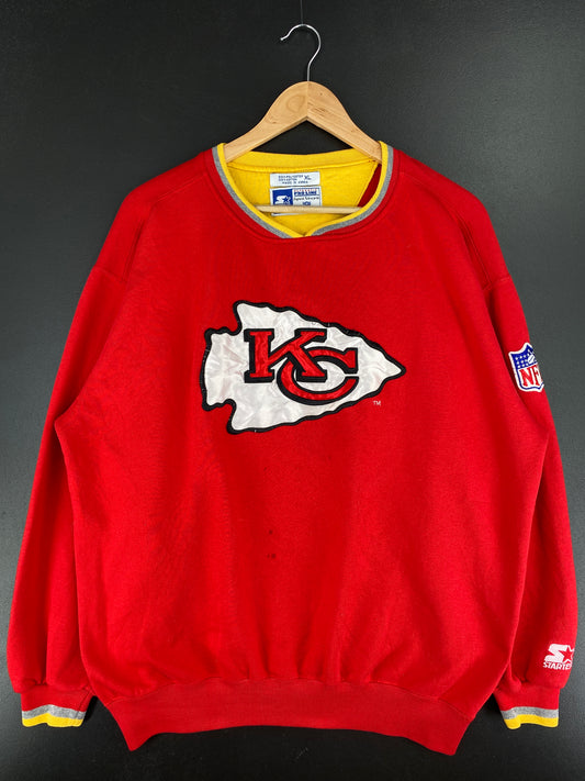 80's STARTER x KANSAS CITY CHIEFS Size XL Vintage NFL Sweat-Shirt / A6111