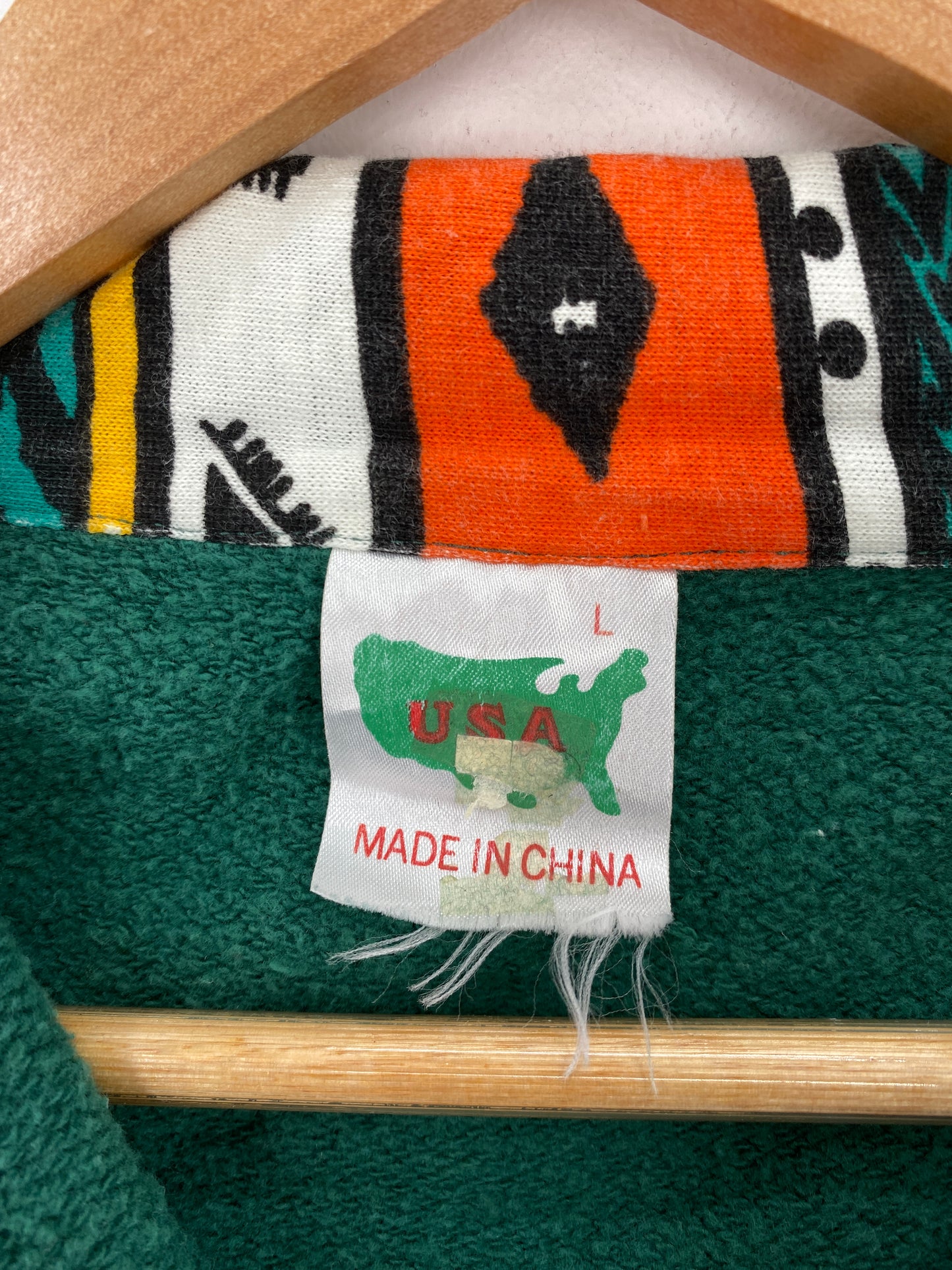 90's SAN FRANCISCO Size L Vintage Half Zip Sweat-Shirt / A4021