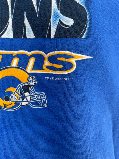 2000 SUPER BOWL ST. LOUIS RAMS Size XL Vintage NFL Sweat-Shirt / E2596S